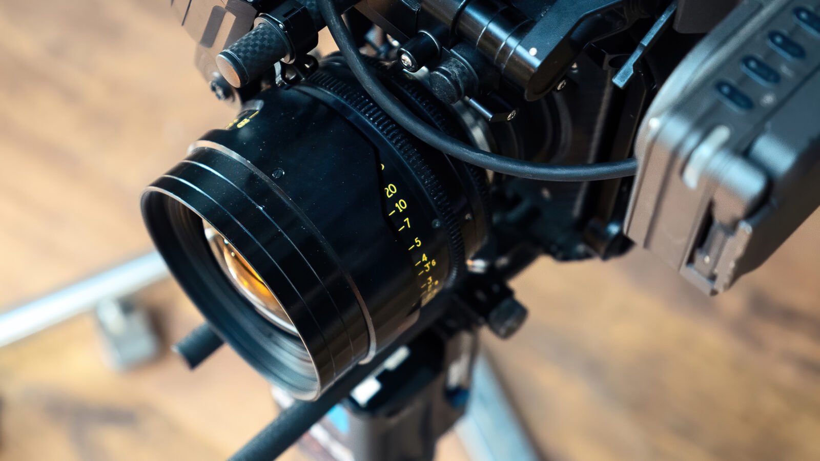 Caméra de cinéma sur un plateau